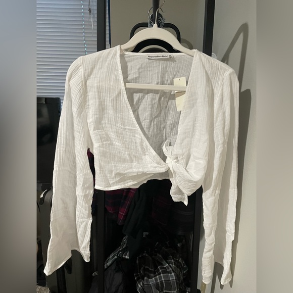 Gauzy Beach Coverup Top - Picture 1 of 5